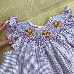 Girls Smocked Easter Dress